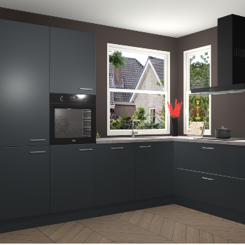 Onyxgrijze keuken Kotor 22061