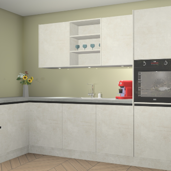 Beton Opaal greeploze keuken Gotenburg 116173