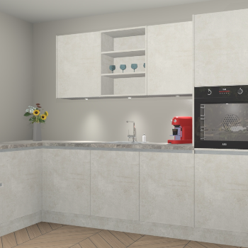 Beton Opaal greeploze keuken Gotenburg 116250