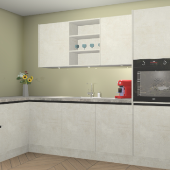 Beton Opaal greeploze keuken Gotenburg 116253