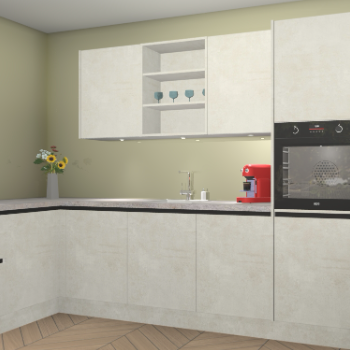 Beton Opaal greeploze keuken Gotenburg 116259