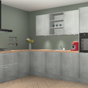 Beton Parelgrijs keuken Gotenburg 116301