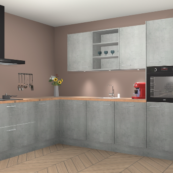 Beton Parelgrijs keuken Gotenburg 116302