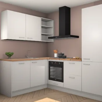 Zijdegrijze keuken Boekarest 22051