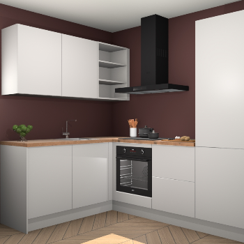 Zijdegrijze keuken Boekarest 116644