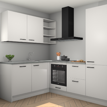 Zijdegrijze keuken Boekarest 116648