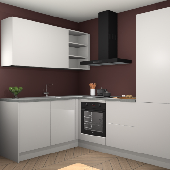 Zijdegrijze keuken Boekarest 116651