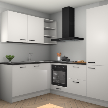 Zijdegrijze keuken Boekarest 116689