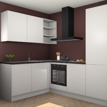 Zijdegrijze keuken Boekarest 116692