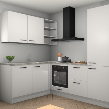 Zijdegrijze keuken Boekarest 116696