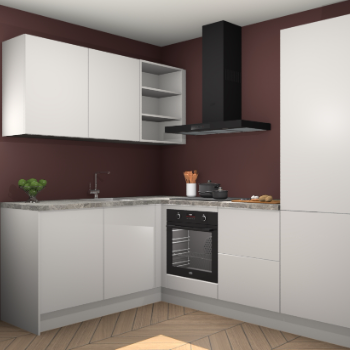 Zijdegrijze keuken Boekarest 116699