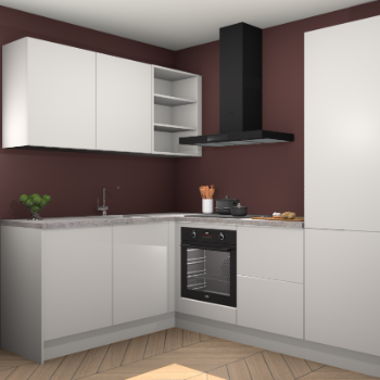 Zijdegrijze keuken Boekarest 116706