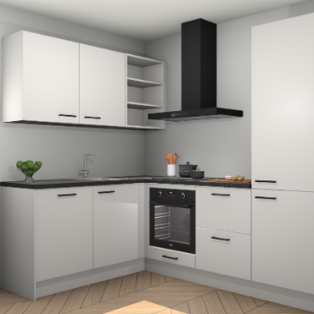 Zijdegrijze keuken Boekarest 116745