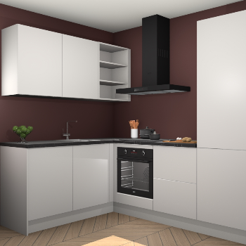 Zijdegrijze keuken Boekarest 116748