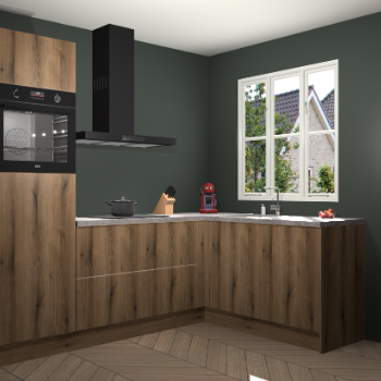 Goud Eiken keuken Victoria 115945