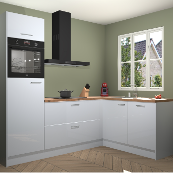 Sneeuwwitte hoogglans keuken Victoria 116079