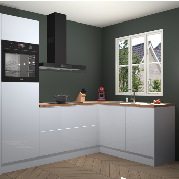 Sneeuwwitte hoogglans keuken Victoria 116084