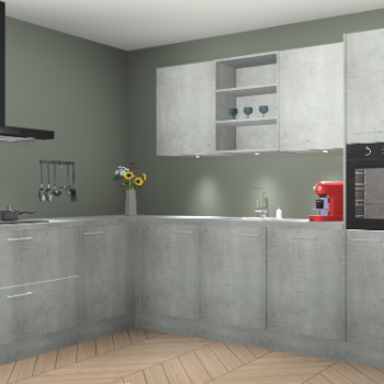 Beton Parelgrijs keuken Gotenburg 116308