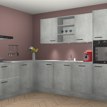 Beton Parelgrijs keuken Gotenburg 116311