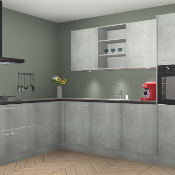 Beton Parelgrijs keuken Gotenburg 116316