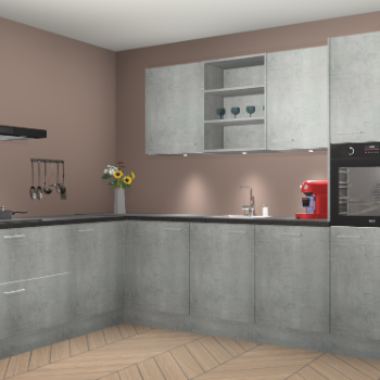 Beton Parelgrijs keuken Gotenburg 116317