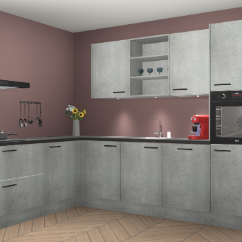 Beton Parelgrijs keuken Gotenburg 116319