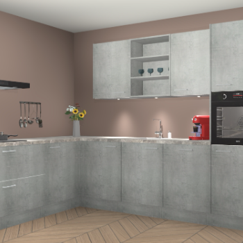 Beton Parelgrijs keuken Gotenburg 116324