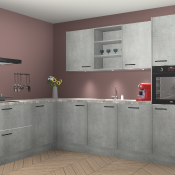 Beton Parelgrijs keuken Gotenburg 116326