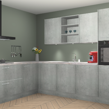 Beton Parelgrijs keuken Gotenburg 116350