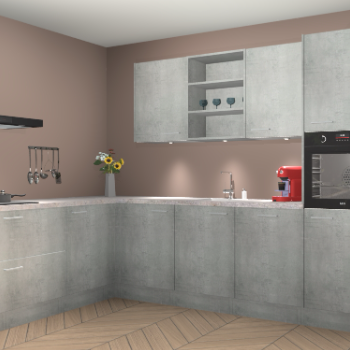 Beton Parelgrijs keuken Gotenburg 116352