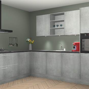 Beton Parelgrijs keuken Gotenburg 116429