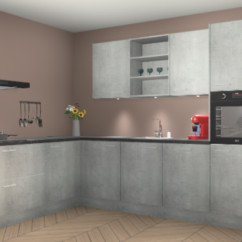 Beton Parelgrijs keuken Gotenburg 116430