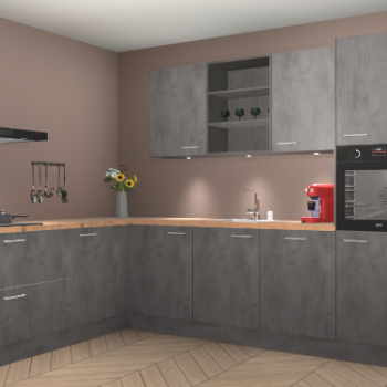 Beton Antraciet keuken Gotenburg 116452