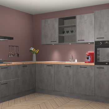 Beton Antraciet keuken Gotenburg 116454