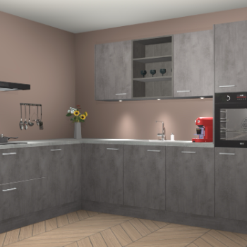 Beton Antraciet keuken Gotenburg 116501