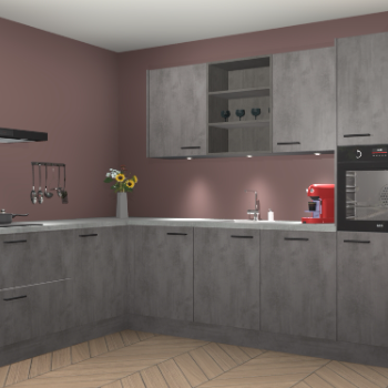 Beton Antraciet keuken Gotenburg 116503