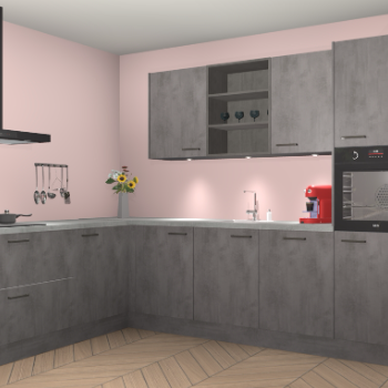 Beton Antraciet keuken Gotenburg 116504