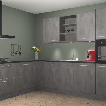 Beton Antraciet keuken Gotenburg 116513