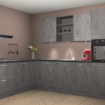 Beton Antraciet keuken Gotenburg 116514