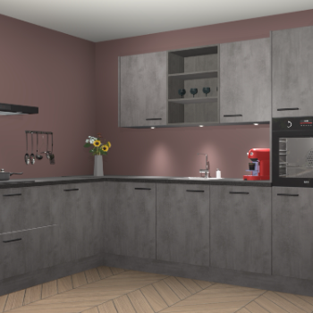 Beton Antraciet keuken Gotenburg 116517