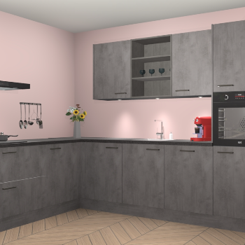 Beton Antraciet keuken Gotenburg 116518