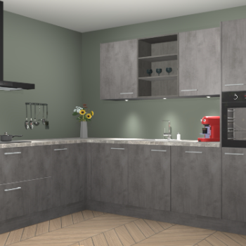 Beton Antraciet keuken Gotenburg 116524