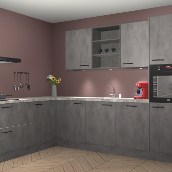 Beton Antraciet keuken Gotenburg 116530