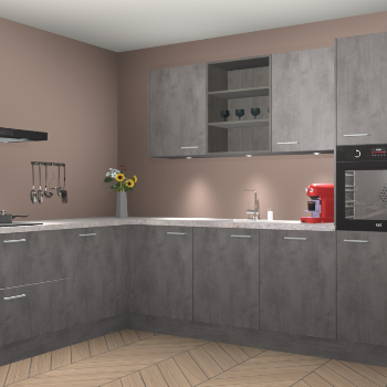 Beton Antraciet keuken Gotenburg 116571