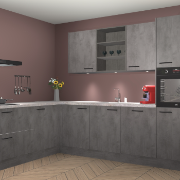 Beton Antraciet keuken Gotenburg 116573