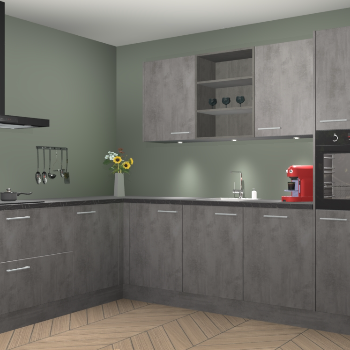 Beton Antraciet keuken Gotenburg 116612