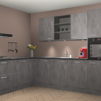 Beton Antraciet keuken Gotenburg 116613