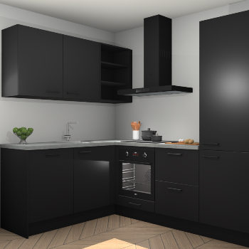 Zwarte keuken Boekarest 116900