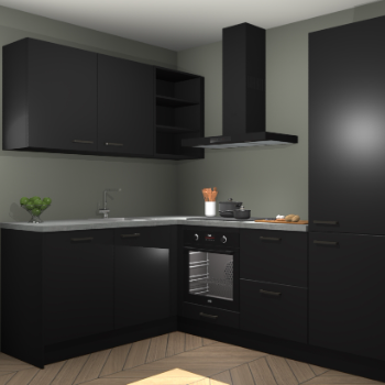 Zwarte keuken Boekarest 116901