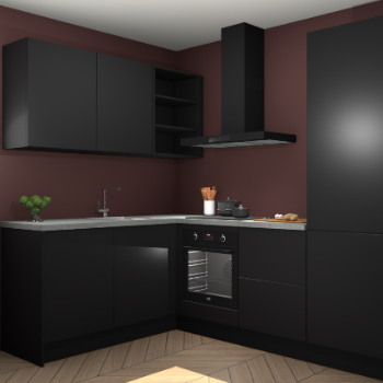 Zwarte keuken Boekarest 116903